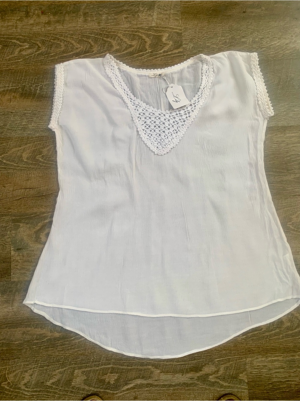 Boho Crochet-Trim Sleeveless Women’s Top
